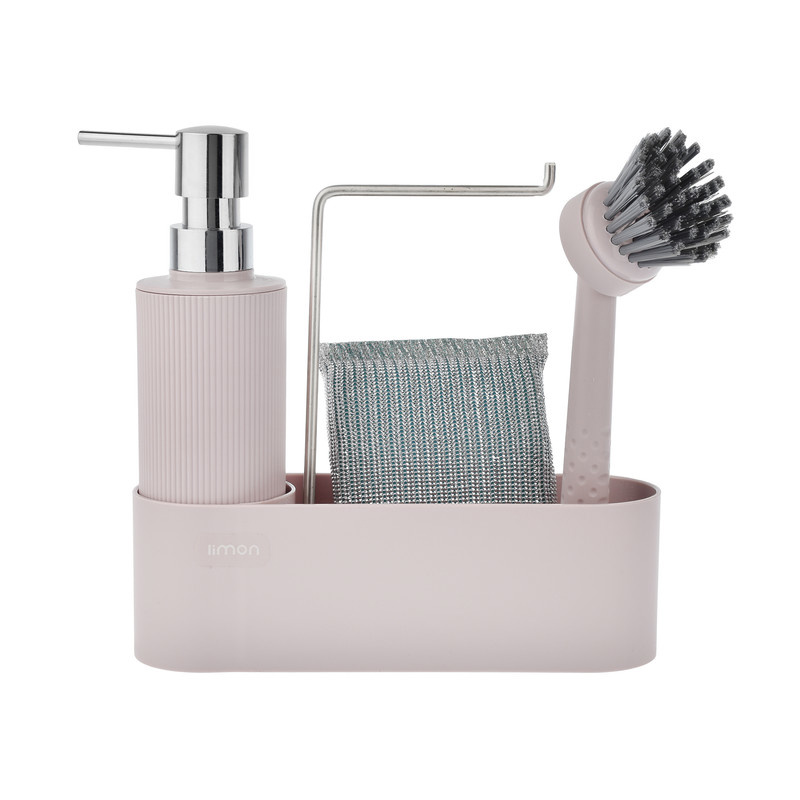 مخزن مایع ظرفشویی لیمون کد RM2124 به همراه استند و فرچه مخزن مایع ظرفشویی لیمون کد RM2124 به همراه استند و فرچه