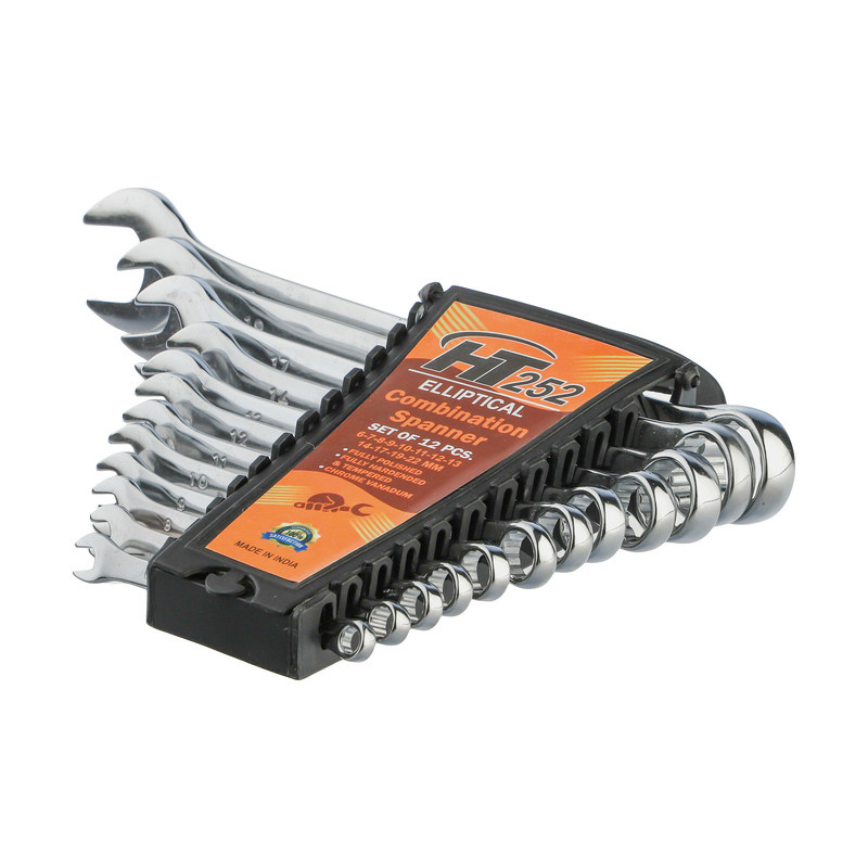 آچار یکسر تخت و یکسر رینگی اچ تی 252 مدل پلکانی مجموعه 12 عددی آچار یکسر تخت و یکسر رینگی اچ تی 252 مدل پلکانی مجموعه 12 عددی