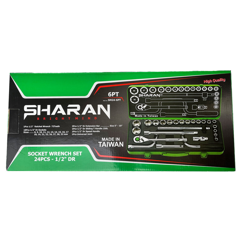 آچار بکس شاران مدل SM24-6PT مجموعه 24 عددی