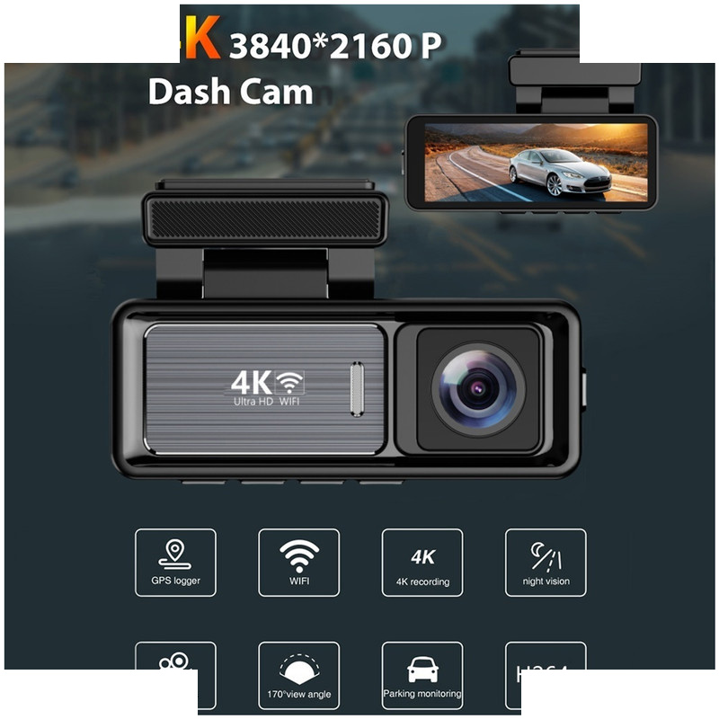 دوربین ثبت وقایع خودرو اتوویژن مدل M6 4K-WiFi به همراه دوربین عقب و کیت برق مستقیم دوربین ثبت وقایع خودرو اتوویژن مدل M6 4K-WiFi به همراه دوربین عقب و کیت برق مستقیم