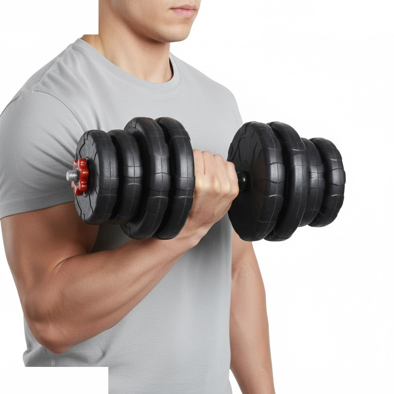 دمبل گرد قابل تنظیم 16 کیلوگرم رادیس فیت مدل DVP16-Mix1-one handle دمبل گرد قابل تنظیم 16 کیلوگرم رادیس فیت مدل DVP16-Mix1-one handle