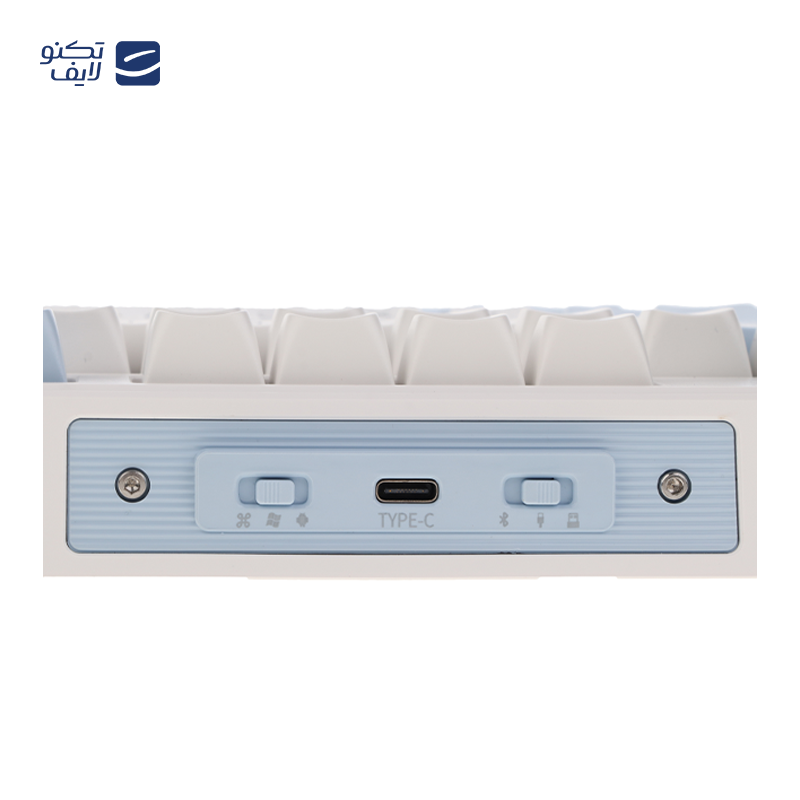 کیبورد گیمینگ بی سیم لاجی کی مدل K420W، سوییچ مکانیکال قرمز، Tenkeyless، نورپردازی RGB