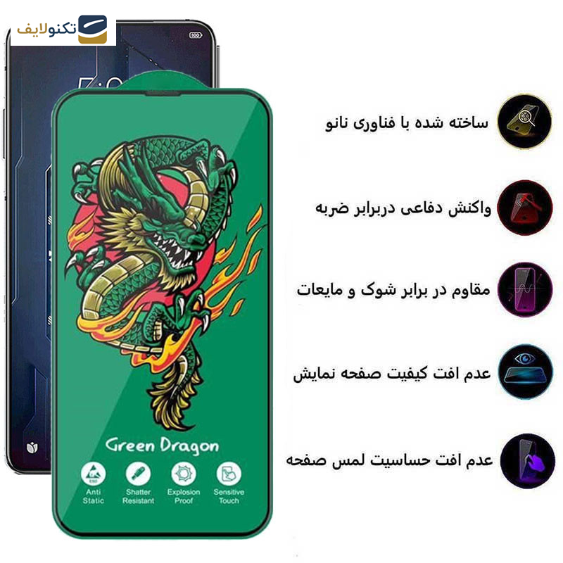 محافظ صفحه نمایش اپیکوی مدل Green Dragon ExplosionProof مناسب برای گوشی موبایل شیائومی Black Shark 5 Pro/ Balck Shark 5/ Black Shark 4 Pro/ Black Shark 4/ Black Shark 3/3S