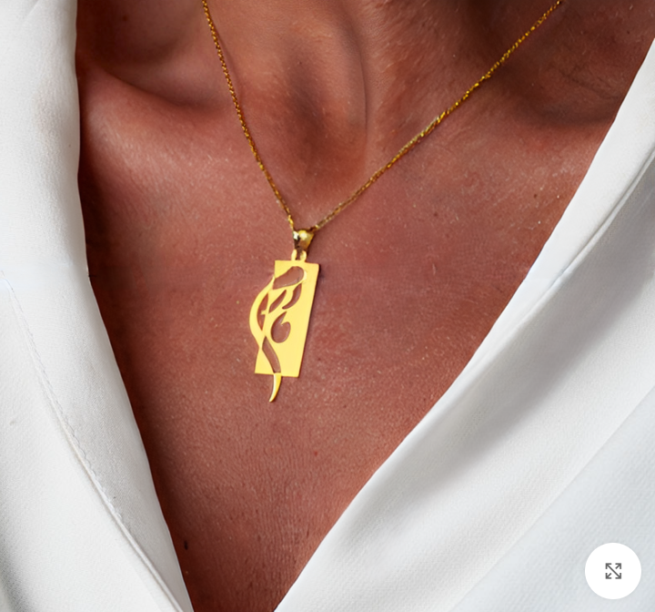 پلاک طلا 18عیار زنانه طرح مادرم در قاب