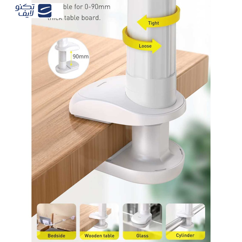 پایه نگهدارنده گوشی موبایل و تبلت باسئوس مدل Lazy 