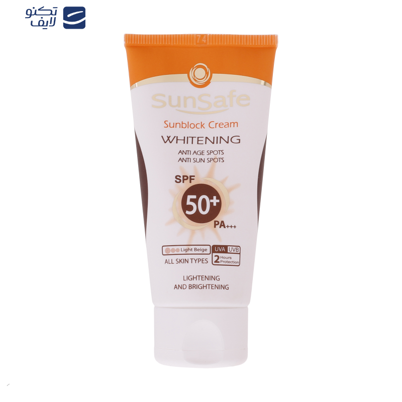 کرم ضد آفتاب رنگی سان سیف SPF 50 مدل 002 ‌مناسب برای انواع پوست‌ حجم 50 میلی لیتر