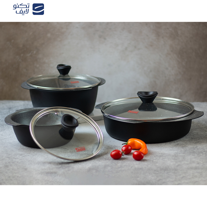 سرویس پخت و پز 6 پارچه تکنو مدل پروانه 