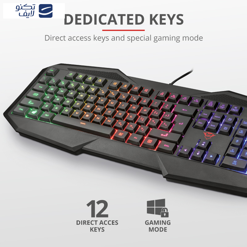 کیبورد مخصوص بازی تراست مدل GXT 830-RW Avonn