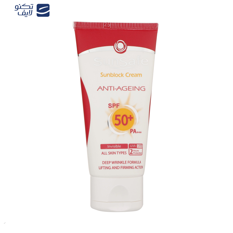 کرم ضدآفتاب و ضدچروک سان‌سیف، حجم 50 میلی‌لیتر