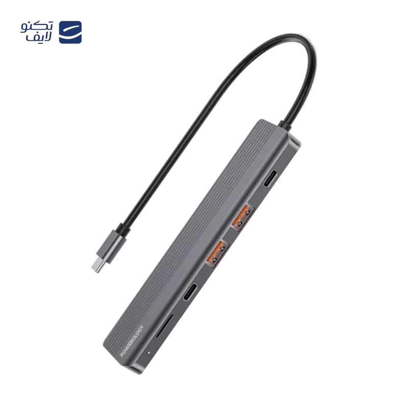 gallery-هاب تایپ سی 13 پورت پاورولوجی مدل P131HBCGY copy.png