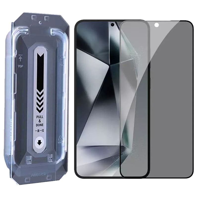 محافظ صفحه نمایش حریم شخصی گوشی سامسونگ Galaxy S25 Plus نیلکین مدل Guardian Full privacy به همراه کیت نصب