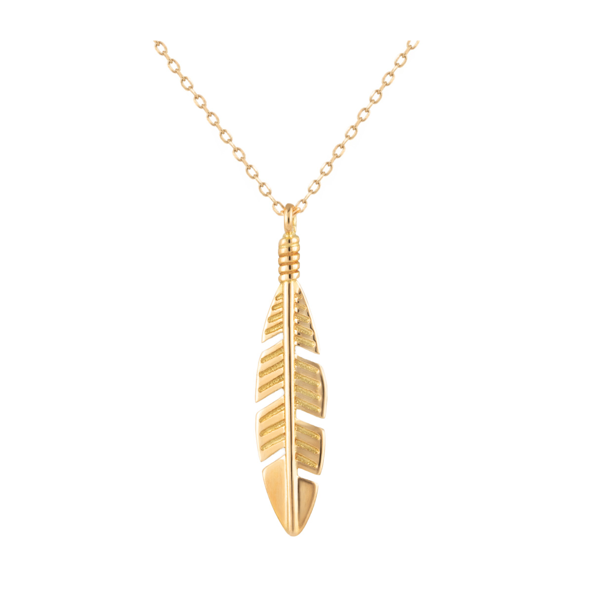 گردنبند طلا زنانه بان گالری مدل پر آپاچی-small-image