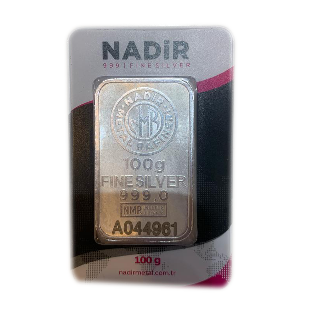 شمش نقره 100 گرمی نادیر-small-image