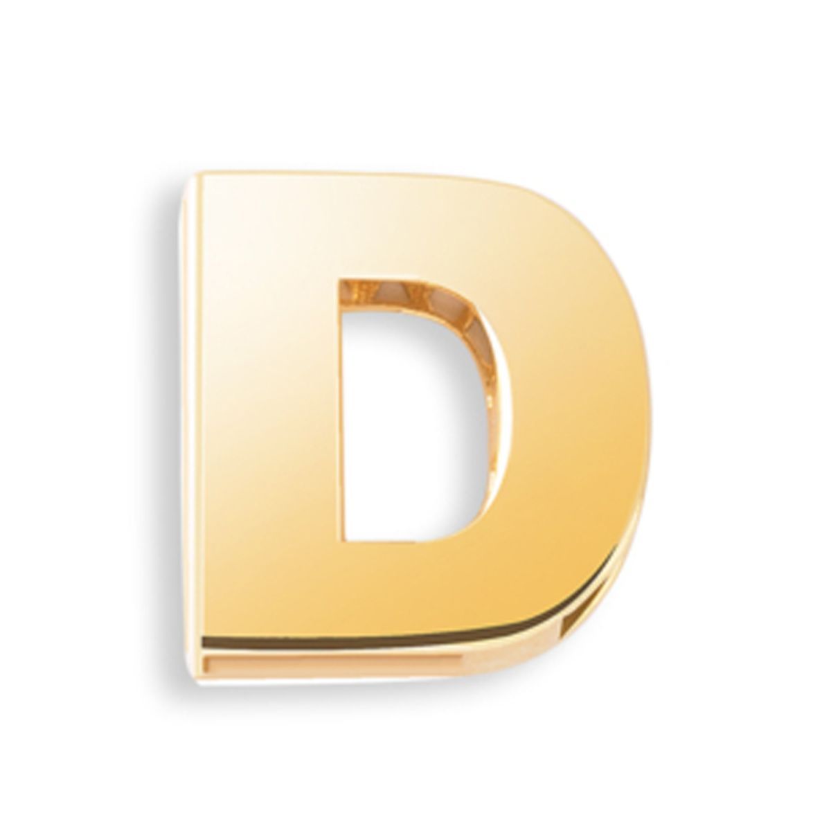 آویز طلا زنانه مدل حرف D کد wa3695