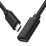 کابل تبدیل نری به مادگی USB-C یوگرین مدل 40574 طول 0.5 متر افزایش طول