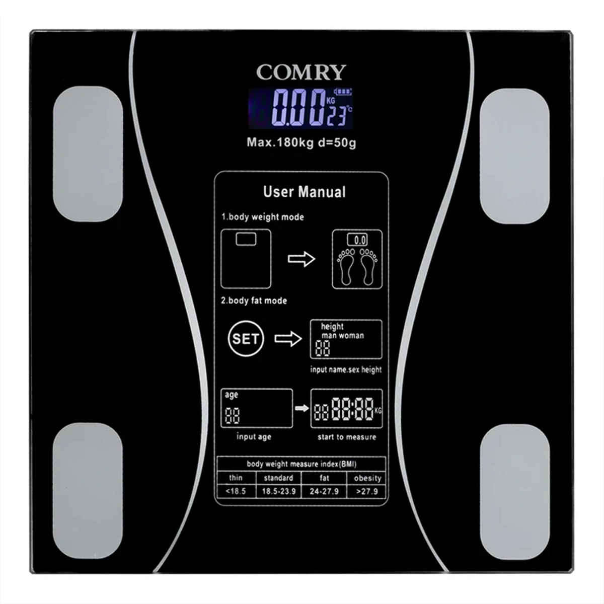 ترازو دیجیتال کمری مدل PERSONAL SCALE-small-image