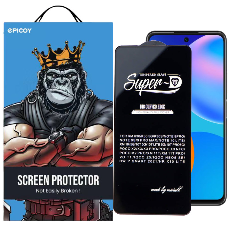 گلس گوشی هوآوی P Smart 2021 / X10 Lite اپیکوی مدل Super 5D