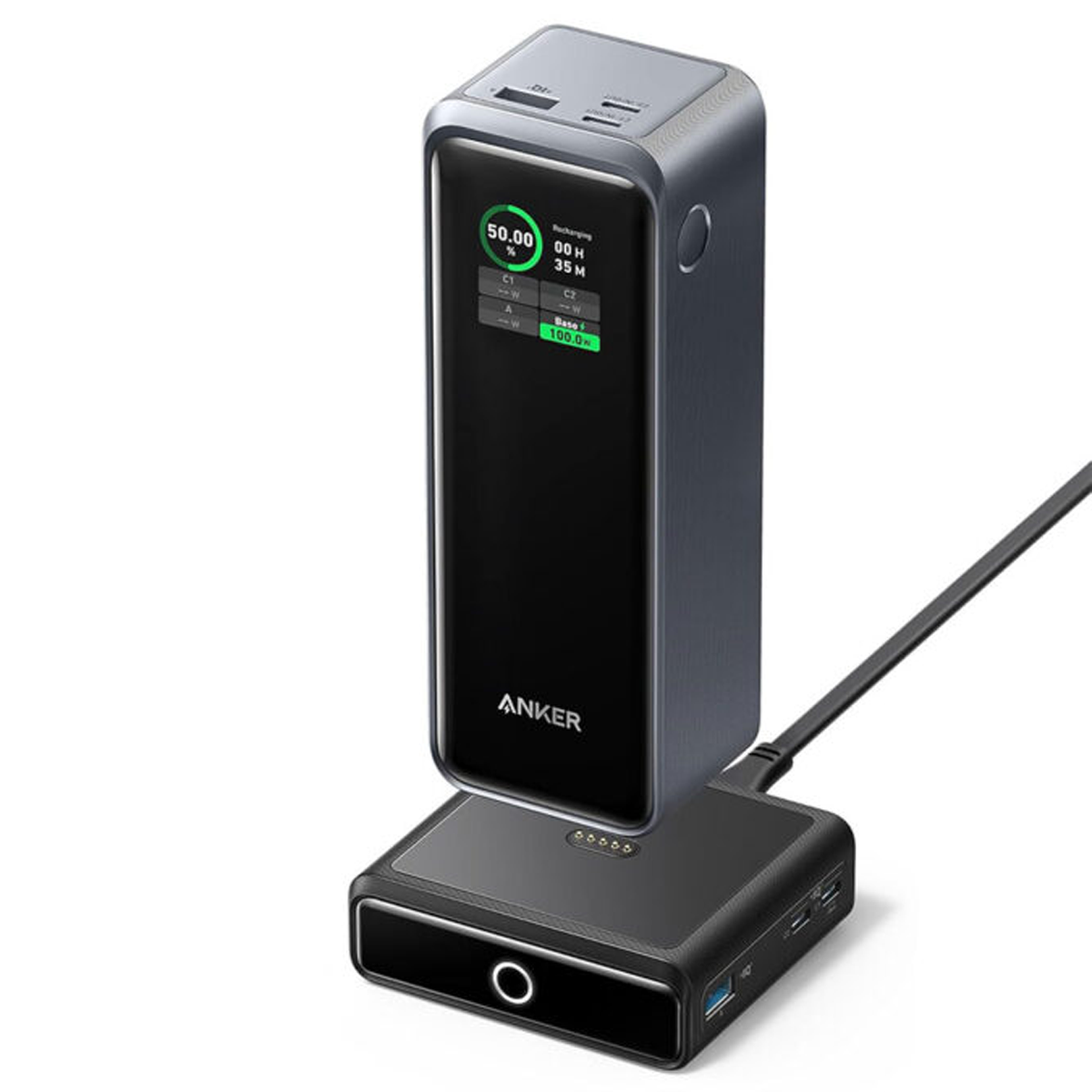پاوربانک انکر مدل B1340 ظرفیت 27650 میلی آمپر ساعت به همراه پایه شارژ-small-image