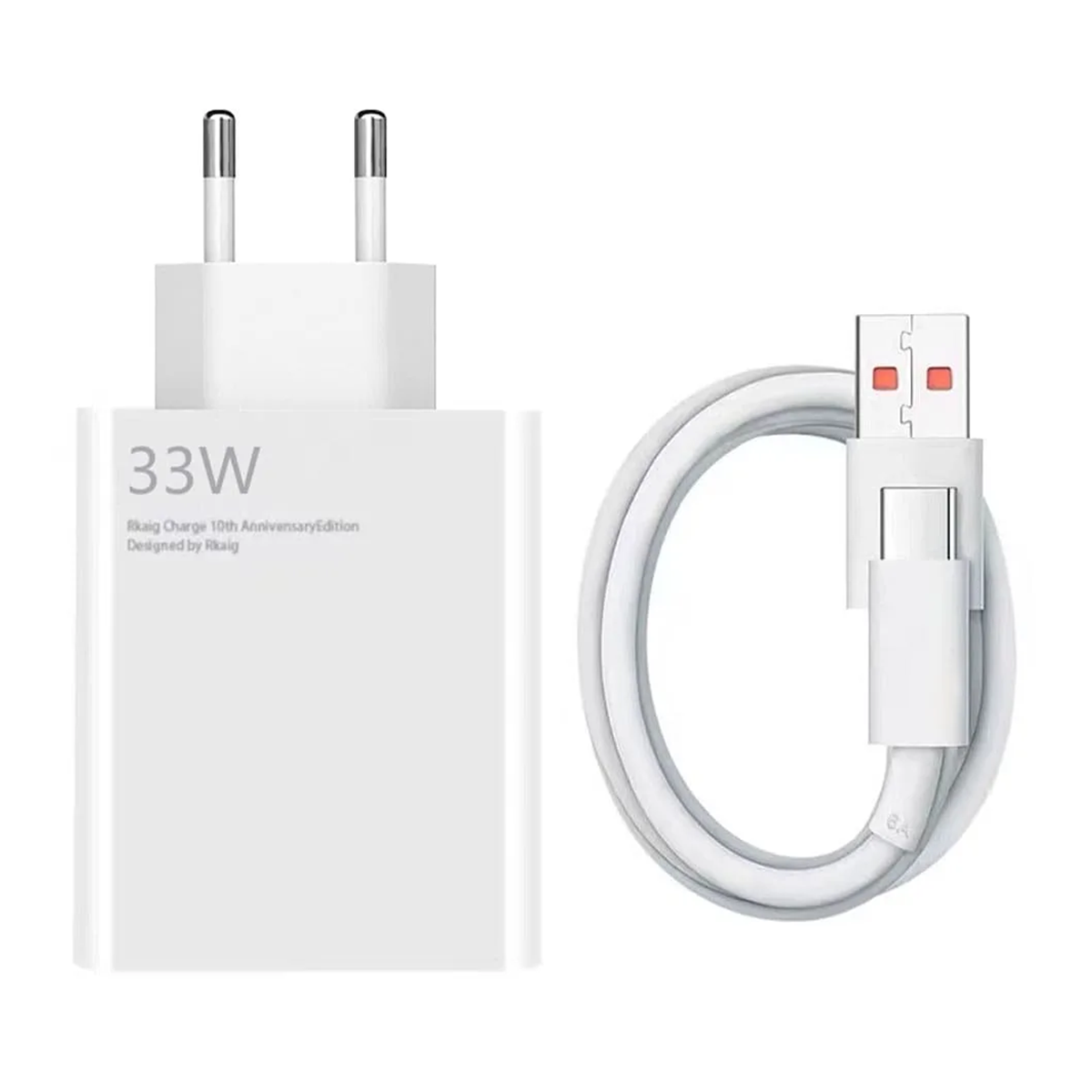 شارژر دیواری شیائومی مدل MDY-11-EZ توان 33 وات همراه با کابل تایپ سی-small-image