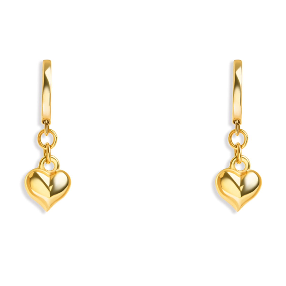 گوشواره طلا زنانه مدل روکو قلب دامله کد we4146-small-image