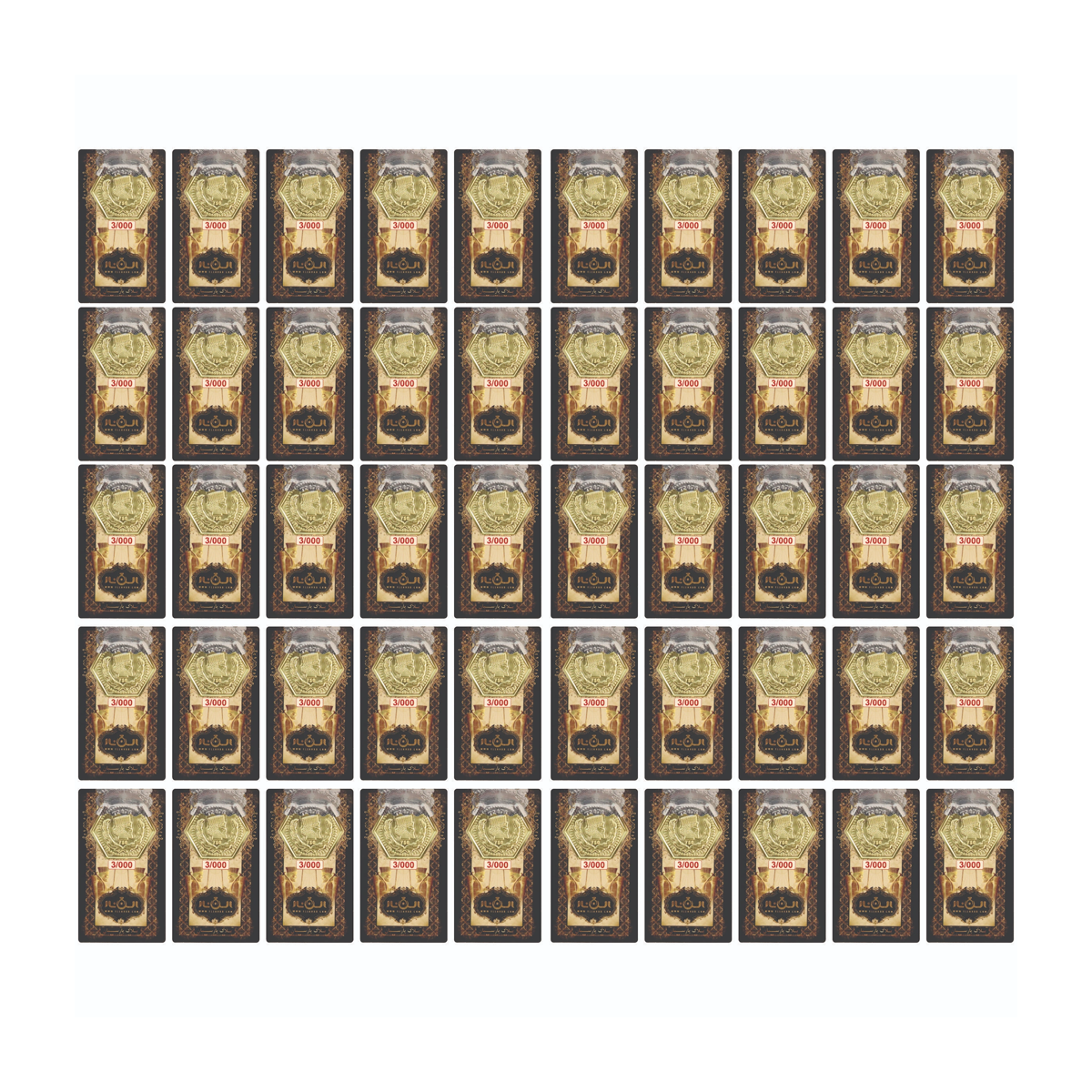 سکه پارسیان 3 گرمی 18 عیار الن نار بسته 50 عددی