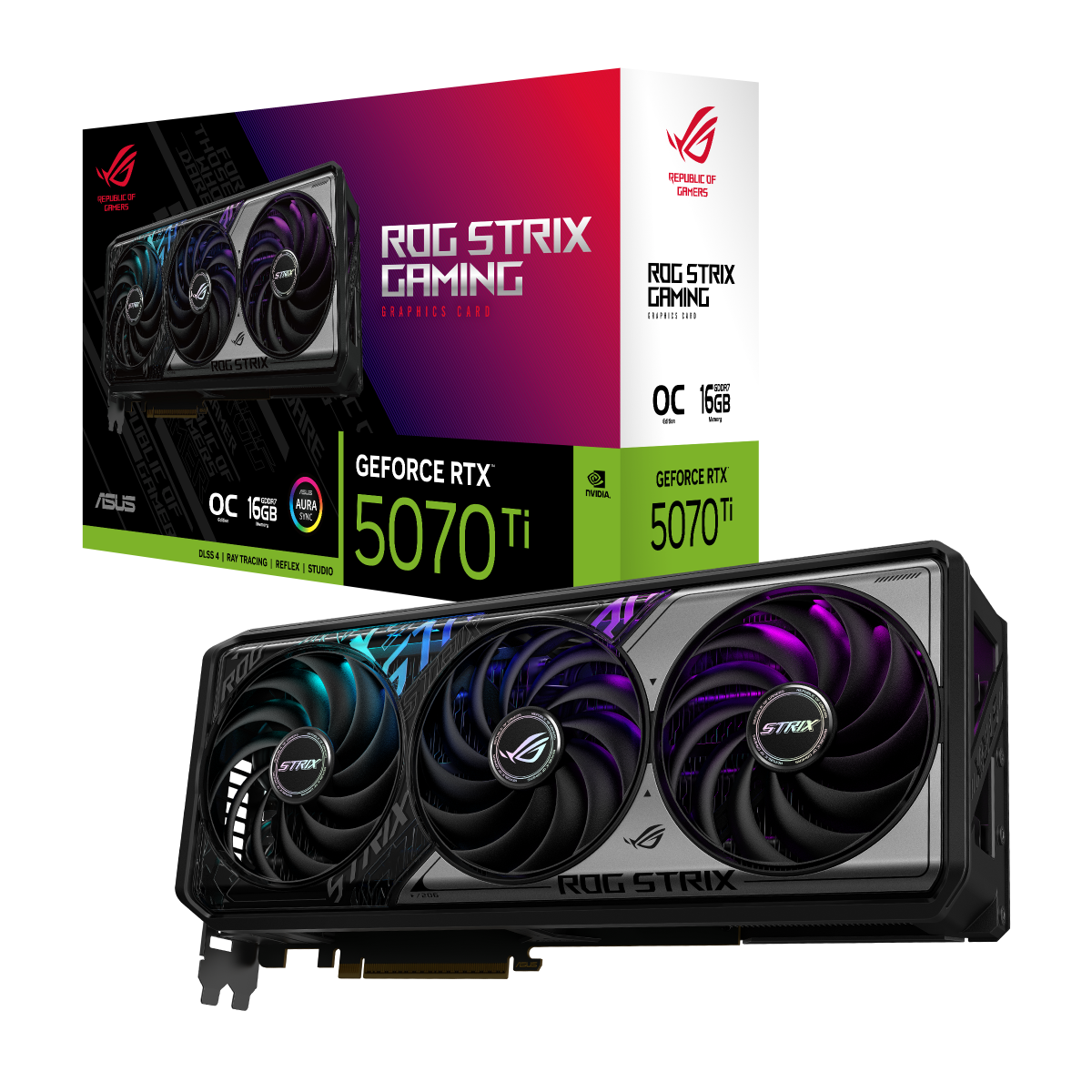 کارت گرافیک ایسوس مدل ROG Strix GeForce RTX 5070 Ti 16GB OC Edition-small-image