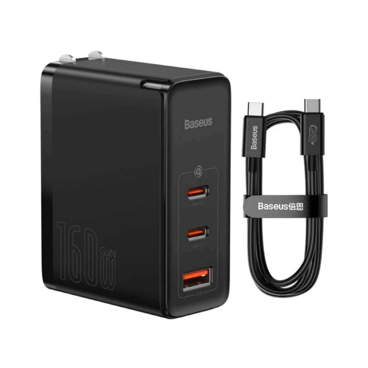 شارژر دیواری باسئوس مدل GaN5 Pro توان 160 وات