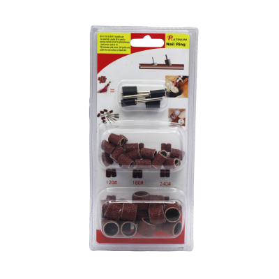 سنباده حلقوی پلاتینیوم مدل YP-Nail Ring مجموعه 44 عددی 