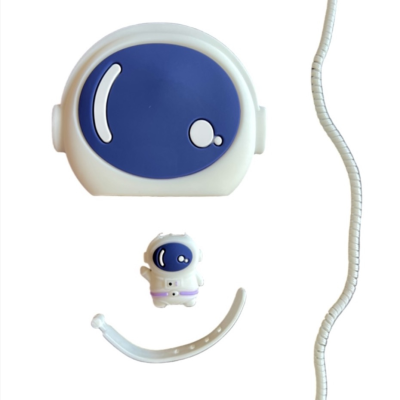 محافظ کابل و شارژر 20W اپل مدل فانتزی Astronaut مجموعه 4 عددی 