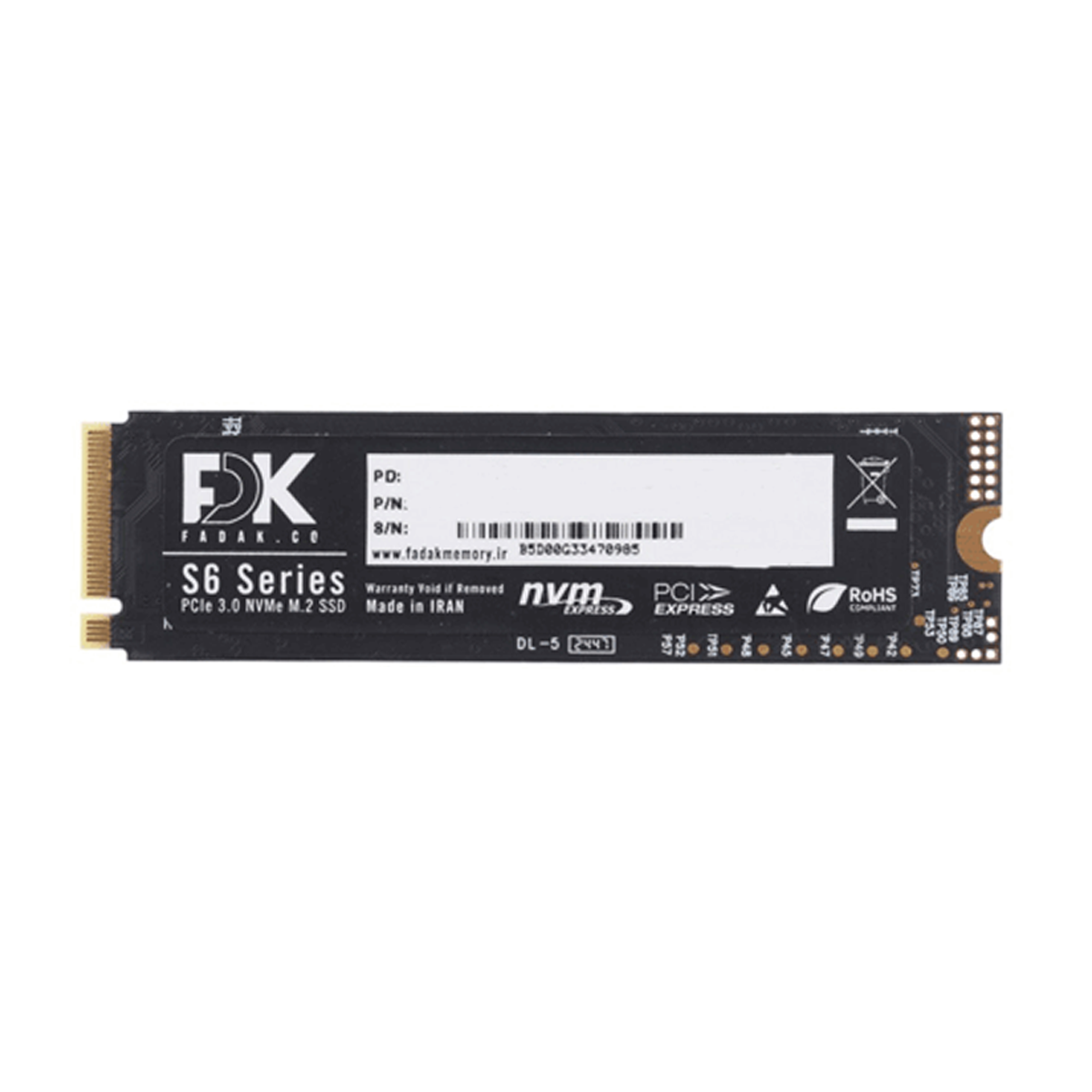 هارد اس اس دی اینترنال فدک مدل S6 NVME M.2 ظرفیت 512 گیگابایت-small-image