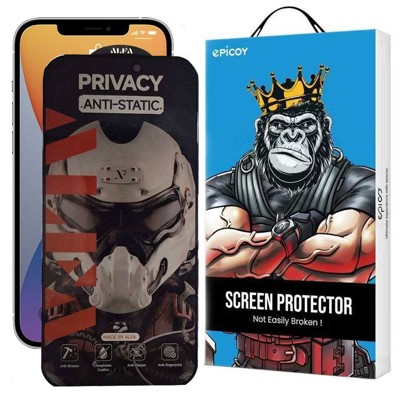 محافظ صفحه نمایش حریم شخصی گوشی اپل iPhone 12 Pro اپیکوی مدل Alpha