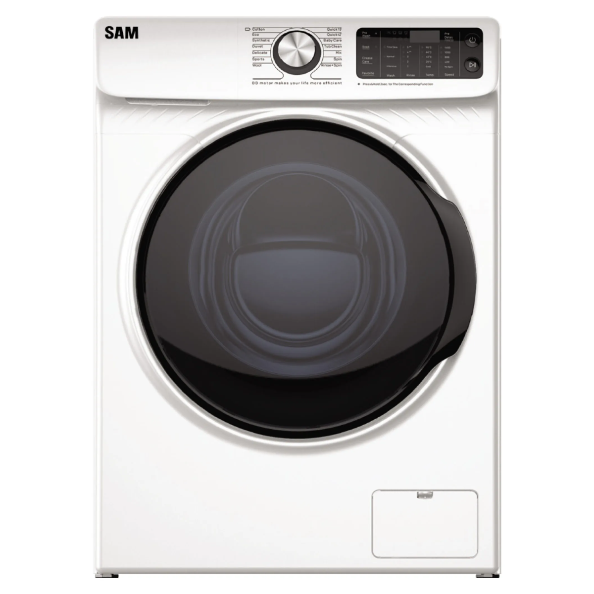 ماشین لباسشویی سام الکترونیک 9 کیلویی مدل DD-P1480/W-small-image