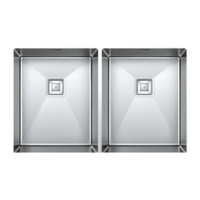 سینک ظرفشویی استیل توکار دو لگنه کن مدل BCN 83