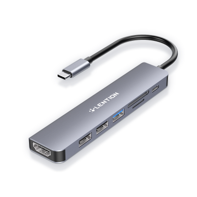 هاب 6 پورت USB-C لنشن مدل CE18-HCR