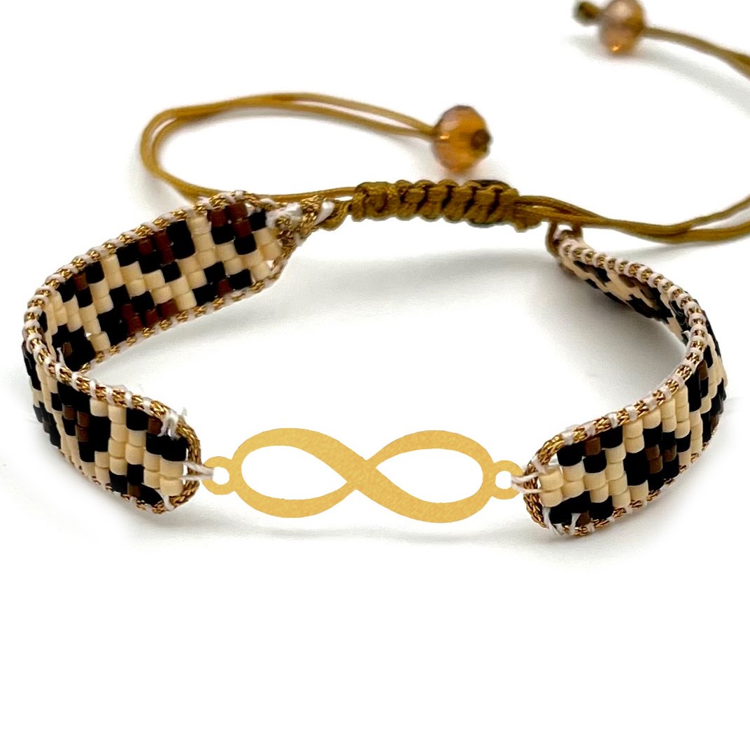 دستنبد طلا زنانه با پلاک طلا میوکی دیانا گالری کد10002