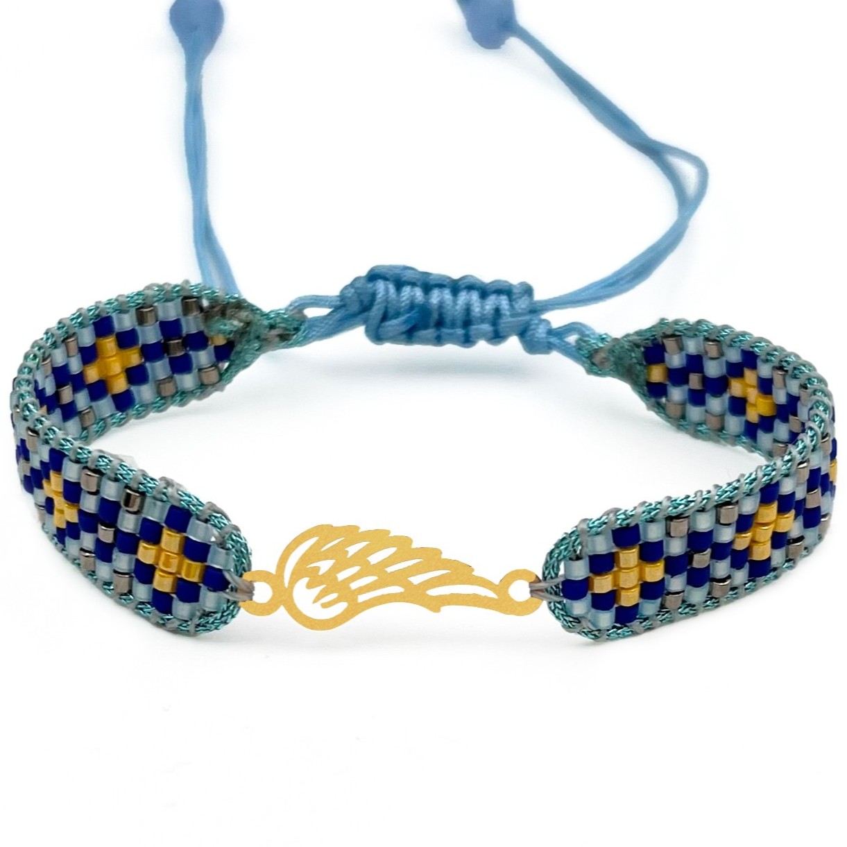 دستنبد طلا زنانه با پلاک طلا میوکی دیانا گالری کد05014