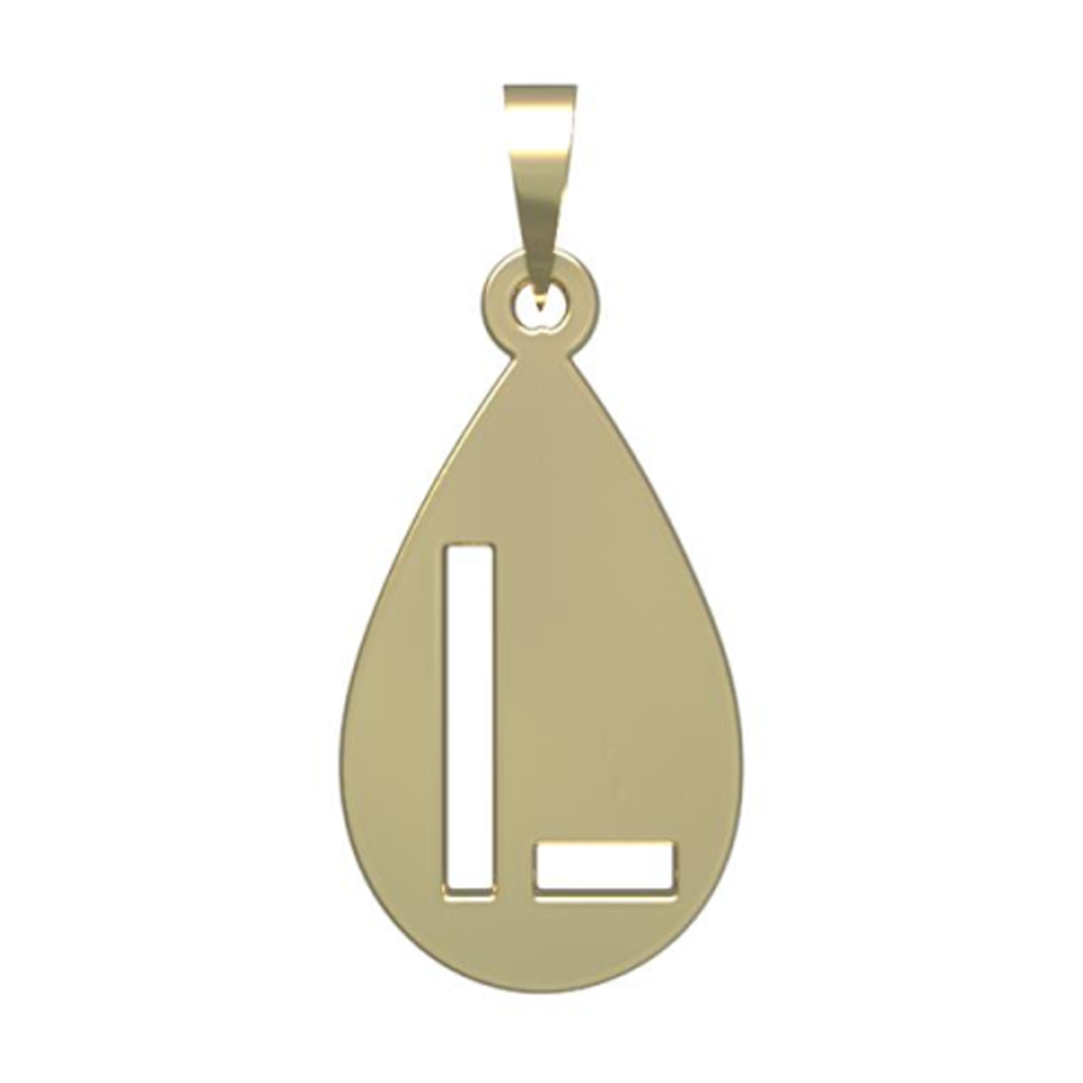 آویز طلا زنانه مدوپد مدل حرف L کد PA1-12833
