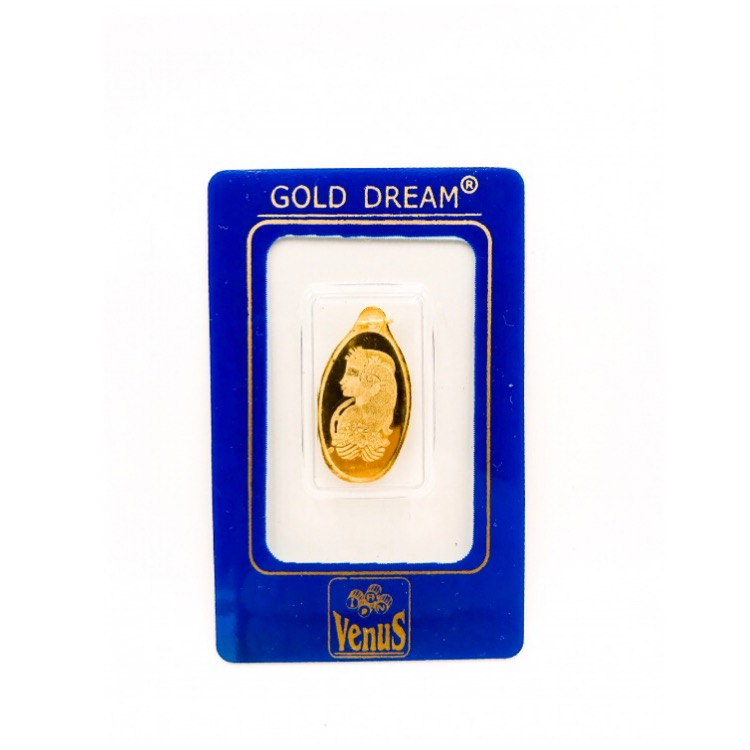 شمش طلا 250 سوت 18 عیار ونوس کد 1500