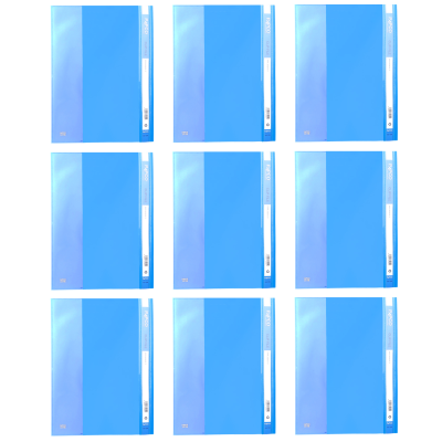 پوشه پاپکو مدل گیره دار پلاستیک مجموعه 9 عددی