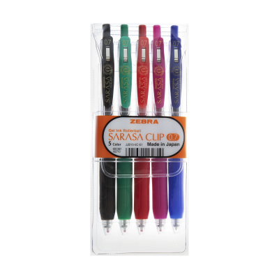 روان نویس زبرا مدل ساراسا کلیپ بسته 5 عددی