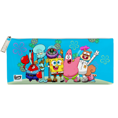 جامدادی مستر راد مدل باب اسفنجی طرح پاتریک و اختاپوس کد fiory 2033 