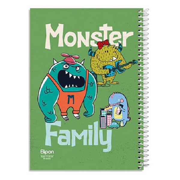 دفتر مشق 80 برگ الیپون کد 2331257