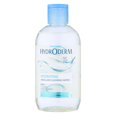 محلول پاک کننده آرایش صورت هیدرودرم مدل آلوئه ورا مناسب پوست های خشک حجم 250 میلی لیتر