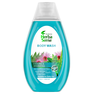 شامپو بدن آردن هرباسنس مدل Cooling And Hydrating مناسب انواع پوست حجم 400 میلی لیتر
