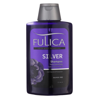 شامپو ضد زردی مو فولیکا مدل SILVER حجم 200 میلی‌لیتر