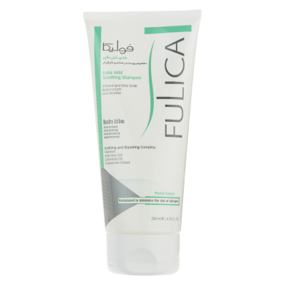 شامپو خیلی ملایم فولیکا مخصوص پوست سر حساس و خارش دار حجم 200 میلی‌لیتر