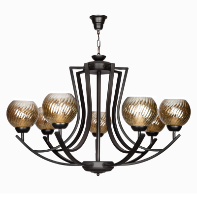 لوستر 7 شعله چشمه نور کد 2618-7BK