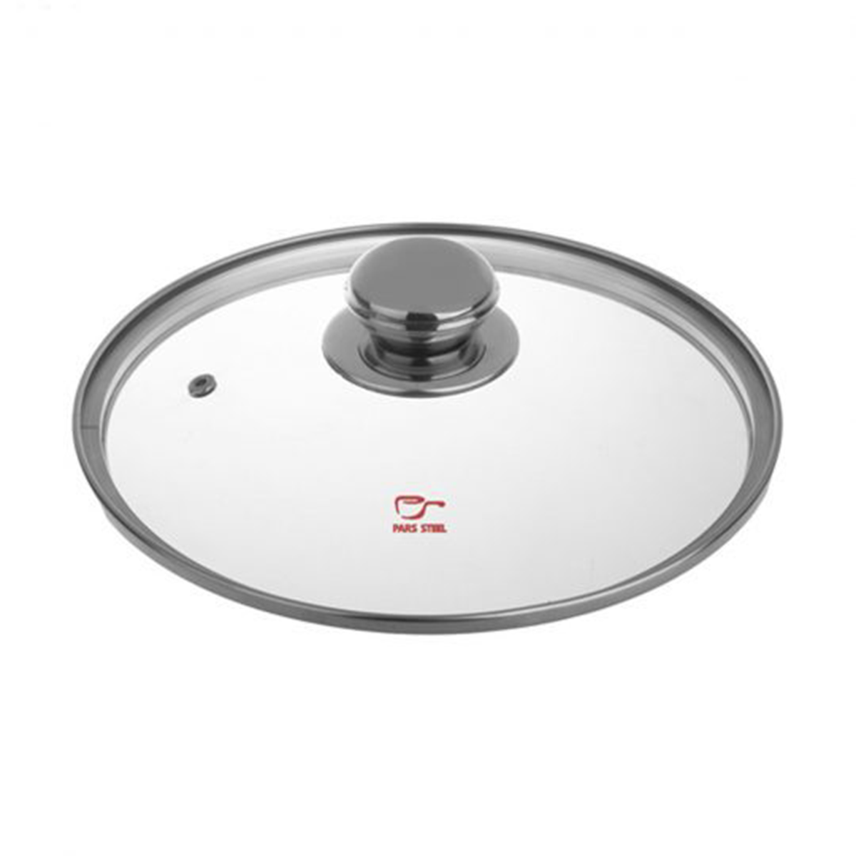 درب قابلمه پیرکس پارس استیل مدل 220 به همراه دسته کروی مونتاژی کوچک-small-image