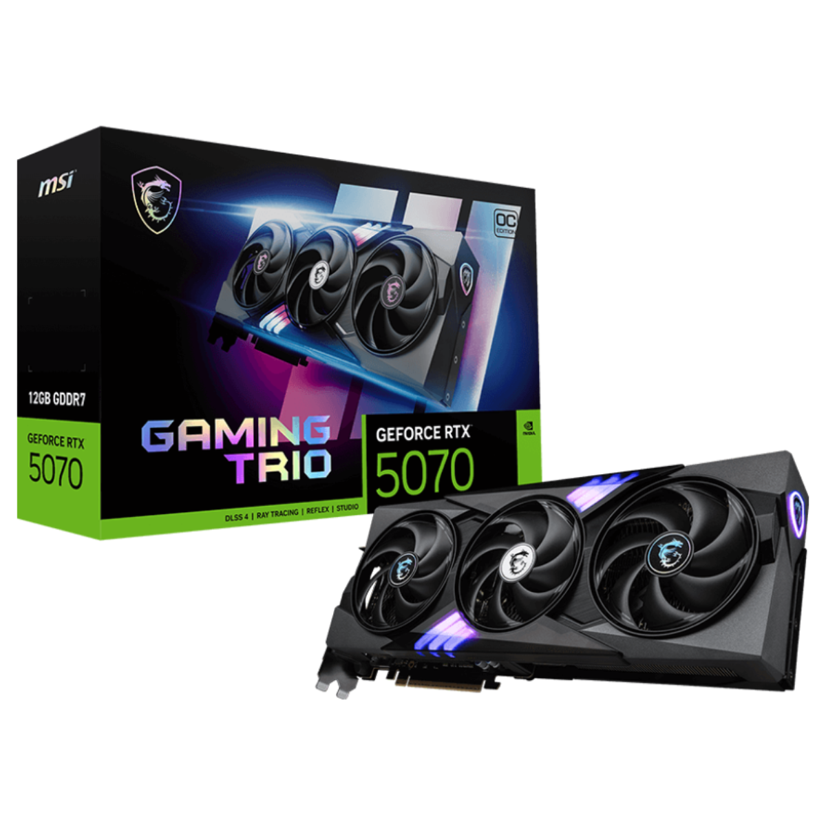 کارت گرافیک ام اس آی مدل GeForce RTX 5070 12G Gaming Trio OC-small-image