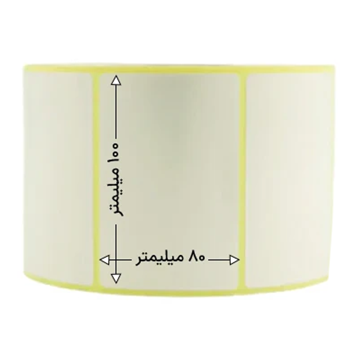 رول 500 تایی لیبل پی‌ وی‌ سی تک ردیفه 100x80-small-image